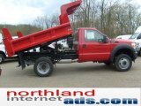 2011 Vermillion Red Ford F550 Super Duty XL Regular Cab 4x4 Dump Truck #48520250