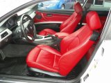 2008 BMW 3 Series 335i Coupe Coral Red/Black Interior