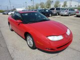 Bright Red Saturn S Series in 2002
