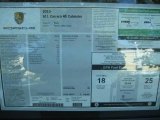 2010 Porsche 911 Carrera 4S Cabriolet Window Sticker