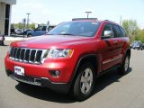 2011 Inferno Red Crystal Pearl Jeep Grand Cherokee Limited 4x4 #48521115