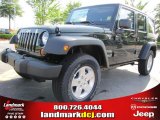 2011 Natural Green Pearl Jeep Wrangler Unlimited Sport 4x4 #48581300