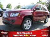 2011 Deep Cherry Red Crystal Pearl Jeep Compass 2.4 Latitude #48581302