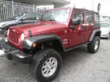 2009 Red Rock Crystal Pearl Jeep Wrangler Unlimited X 4x4 #48581807