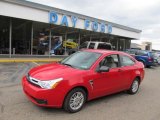 2008 Vermillion Red Ford Focus SE Coupe #48663282