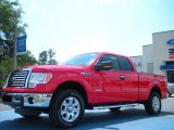 2011 Race Red Ford F150 XLT SuperCab 4x4 #48663339