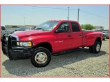 2004 Flame Red Dodge Ram 3500 SLT Quad Cab 4x4 Dually #48663530