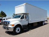2008 Ford F750 Super Duty XL Chassis Regular Cab Moving Truck Front 3/4 View
