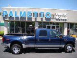 2008 Dark Blue Pearl Metallic Ford F350 Super Duty Lariat Crew Cab 4x4 Dually #48663549