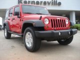 2011 Flame Red Jeep Wrangler Unlimited Sport 4x4 #48663766