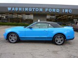 2010 Grabber Blue Ford Mustang V6 Premium Convertible #48663588