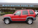 2005 Flame Red Jeep Liberty Sport 4x4 #48663597