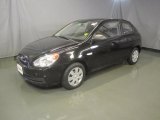 2007 Ebony Black Hyundai Accent GS Coupe #48663605