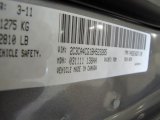 2011 300 Color Code for Tungsten Metallic - Color Code: PDM