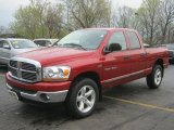 2006 Inferno Red Crystal Pearl Dodge Ram 1500 SLT Quad Cab 4x4 #48770642