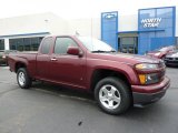 2009 Deep Ruby Red Metallic Chevrolet Colorado LT Extended Cab #48770296