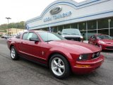 2008 Dark Candy Apple Red Ford Mustang V6 Premium Coupe #48770314