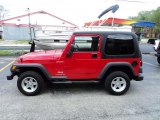 2004 Flame Red Jeep Wrangler Sport 4x4 #48814915