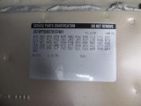 2007 Chevrolet Impala LT Info Tag