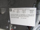 2007 Chevrolet Monte Carlo SS Info Tag