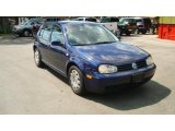 2004 Indigo Blue Metallic Volkswagen Golf GL 4 Door #48814748