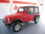 2001 Flame Red Jeep Wrangler Sport 4x4 #48866483