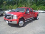 2007 Red Ford F450 Super Duty Lariat Crew Cab 4x4 #48867009