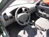 2003 Hyundai Accent GL Coupe Gray Interior