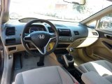 2009 Honda Civic LX Sedan Beige Interior