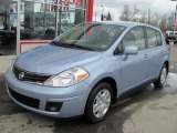 2010 Arctic Blue Metallic Nissan Versa 1.8 S Hatchback #48925467