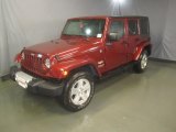 2008 Red Rock Crystal Pearl Jeep Wrangler Unlimited Sahara 4x4 #48925159
