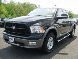 2011 Brilliant Black Crystal Pearl Dodge Ram 1500 SLT Outdoorsman Quad Cab 4x4 #48925347