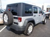 Bright Silver Metallic Jeep Wrangler Unlimited in 2008