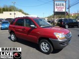 2008 Volcanic Red Metallic Kia Sportage LX #48980672