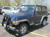 2004 Patriot Blue Pearl Jeep Wrangler X 4x4 #48981514