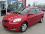 2009 Barcelona Red Metallic Toyota Yaris S Sedan #48981546