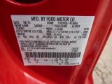 2011 F250 Super Duty Color Code for Vermillion Red - Color Code: F1