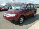 Camelia Red Metallic Subaru Forester in 2011