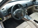 2009 Subaru Legacy 2.5i Limited Sedan Warm Ivory Interior