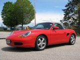 Guards Red Porsche Boxster in 2002
