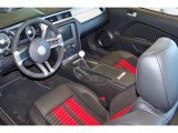 2011 Ford Mustang Shelby GT500 SVT Performance Package Convertible Charcoal Black/Red Interior