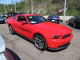 Race Red Ford Mustang in 2011
