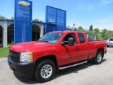 2009 Victory Red Chevrolet Silverado 1500 Extended Cab 4x4 #49135681