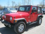 2006 Flame Red Jeep Wrangler X 4x4 #49136228