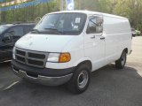 Bright White Dodge Ram Van in 2000