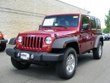 2011 Deep Cherry Red Jeep Wrangler Unlimited Sport 4x4 #49136101