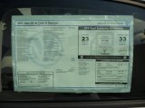 2011 Volkswagen Jetta SE Sedan Window Sticker