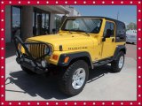 2004 Solar Yellow Jeep Wrangler Rubicon 4x4 #49135793