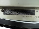 1980 Mercedes-Benz SL Class 450 SL Roadster Info Tag