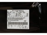 2009 Ranger Color Code for Black - Color Code: UA